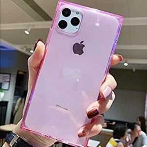 I-phone 11 Pro Max Pink Clear Phone Case